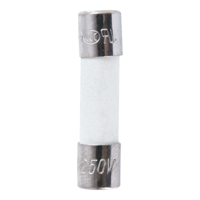 Jandorf Fast Acting Ceramic Fuse 500 milliampere 250 volts 5 mm Dia. x 20 mm L 2 pk For Max protec