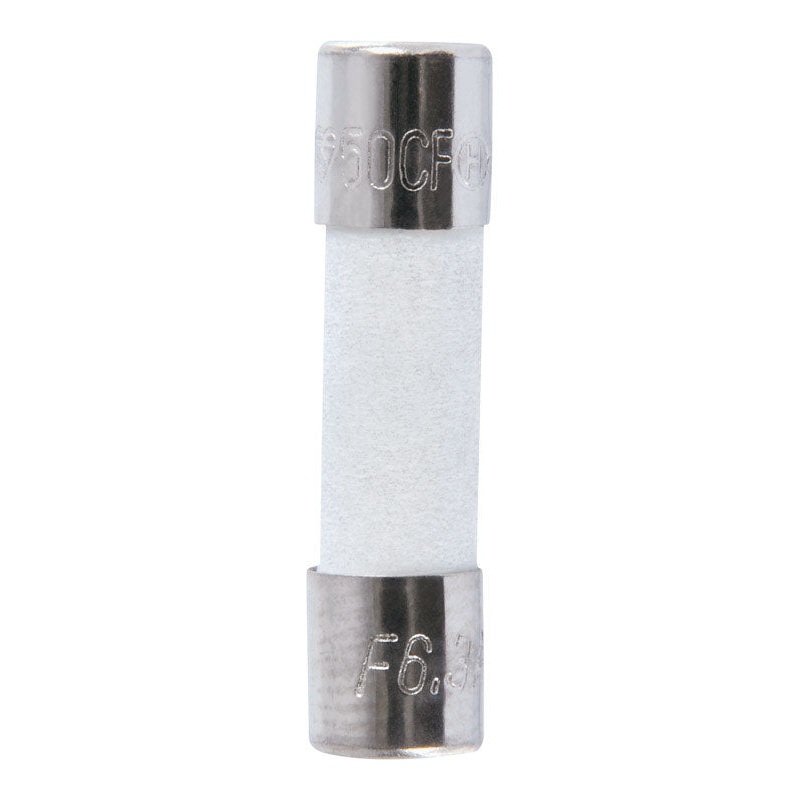 Jandorf Fast Acting Ceramic Fuse 6.3 amps 250 volts 5 mm Dia. x 20 mm L 2 pk For Max protection