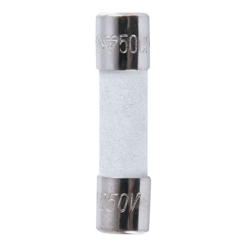 Jandorf Fast Acting Ceramic Fuse 8 amps 250 volts 5 mm Dia. x 20 mm L 2 pk For Max protection