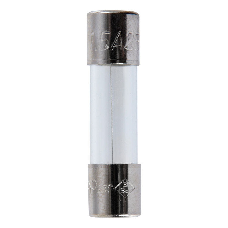Jandorf Fast Acting Glass Fuse 1.5 amps 250 volts 1/4 in. Dia. x 1 in. L 4 pk For Max protection