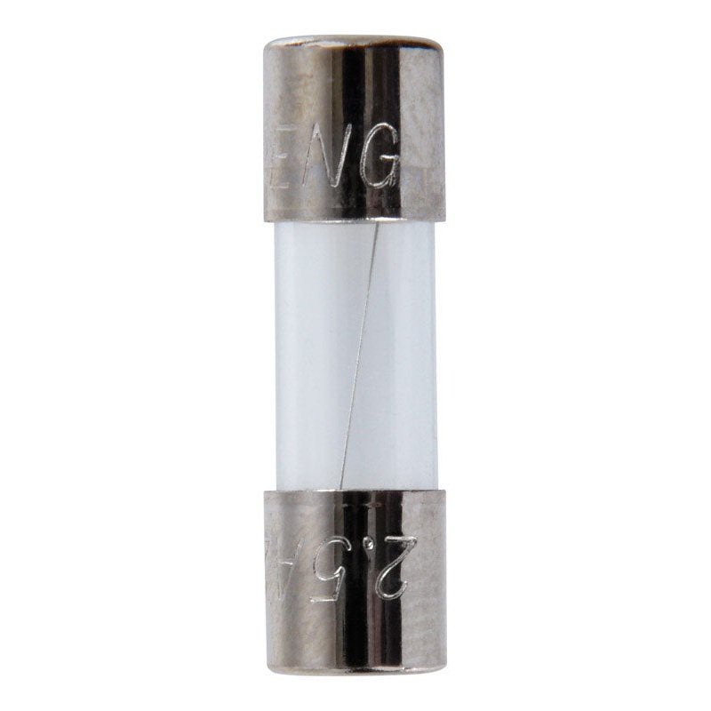 Jandorf Fast Acting Glass Fuse 2.5 amps 32 volts 1/4 in. Dia. x 7/8 in. L 4 pk For Max protection