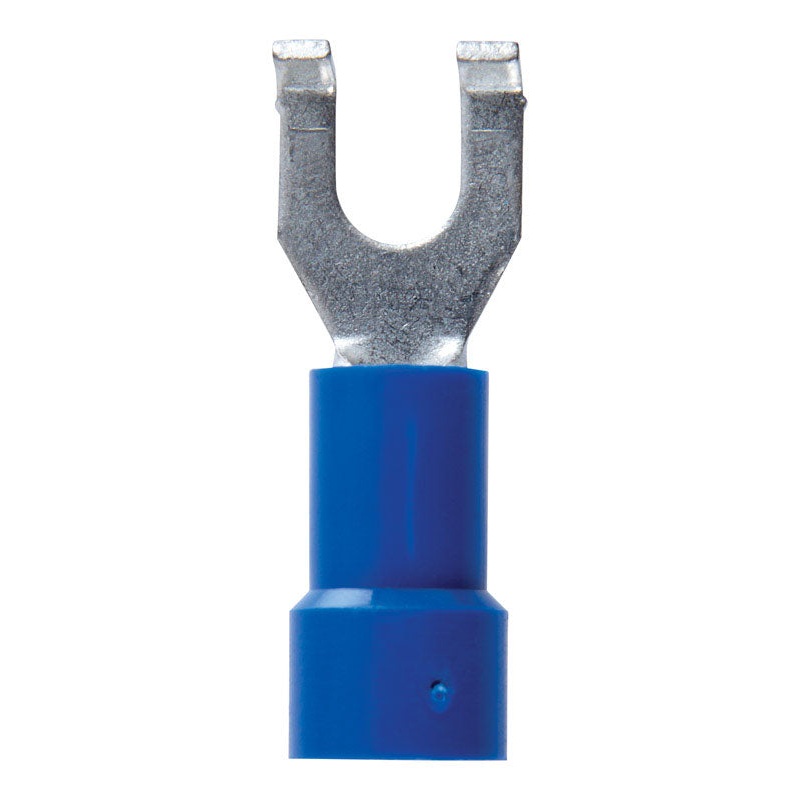 Jandorf Industrial Terminal Flange Vinyl 16-14 AWG No. 6 Blue 5 pk