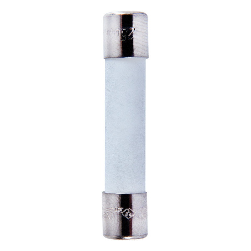 Jandorf Time Delay Ceramic Fuse 10 amps 250 volts 1/4 in. Dia. x 1-1/4 in. L 2 pk For Overload abs