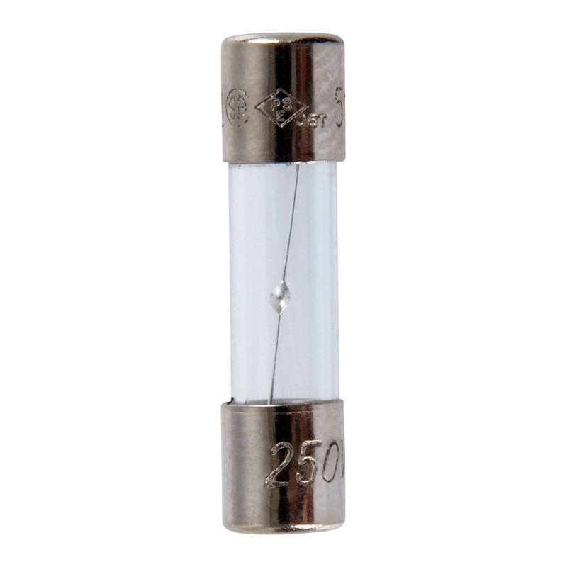 Jandorf Time Delay Glass Fuse 5 amps 125 volts 5 mm Dia. x 20 mm L 2 pk For Medium Time Delay