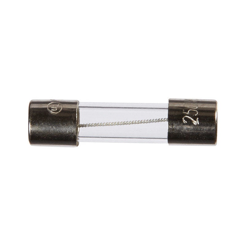 Jandorf Time Delay Glass Fuse 500 milliampere 250 volts 5 mm Dia. x 20 mm L 2 pk For Medium Time D