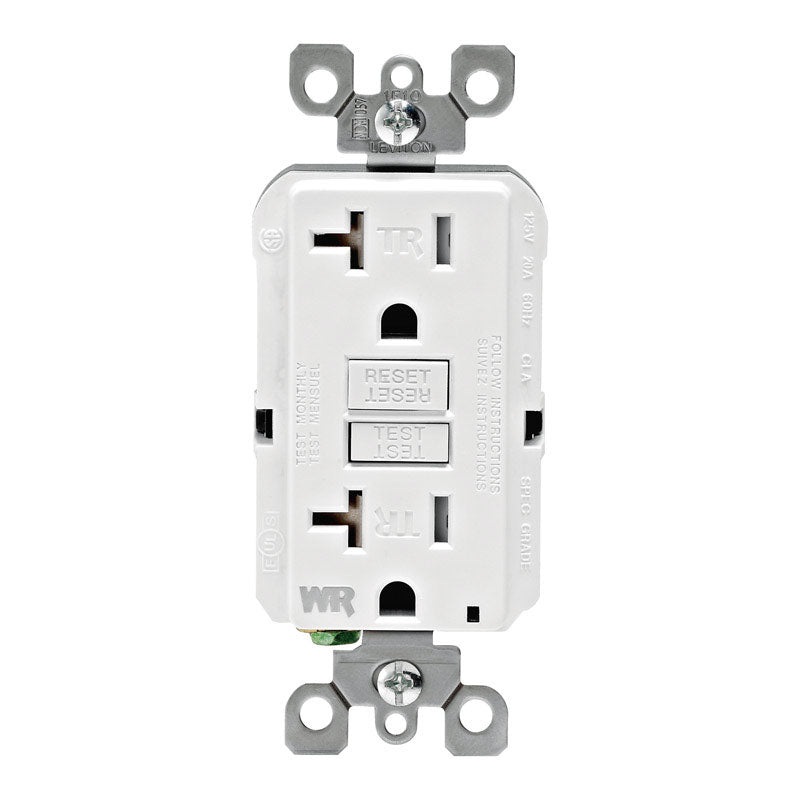 Leviton GFCI Receptacle 20 amps 5-20R 125 volts White