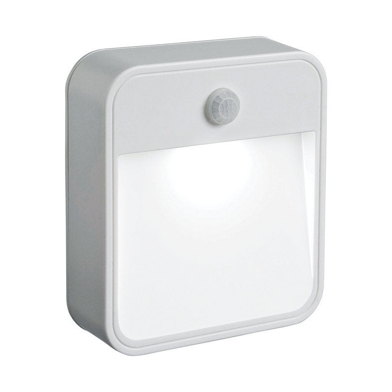 Mr. Beams White Plastic Stick Light Motion-Sensing LED