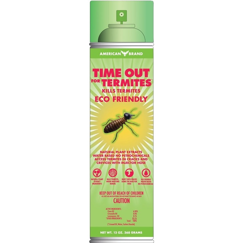 Time Out For Termites Eco Friendly 52100 Termite Killer, Liquid, 13 oz Can