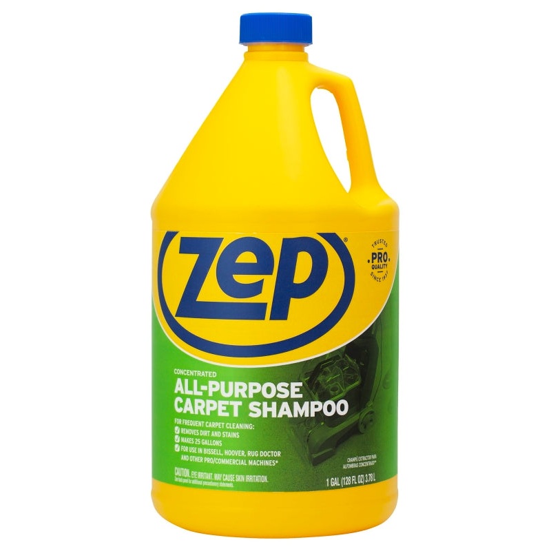 Zep ZUCEC128 Carpet Cleaner, 128 oz Bottle, Liquid, Pleasant, Clear