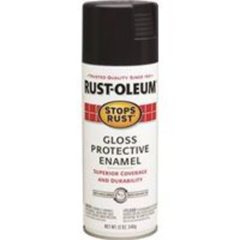 12 oz Black Enamel Spray Paint