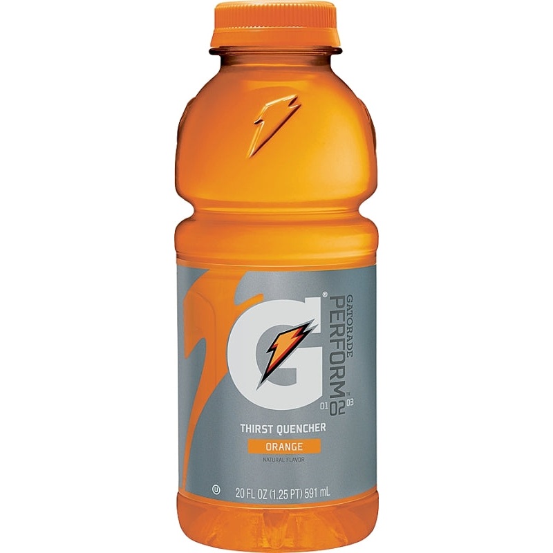 Gatorade 32867 Thirst Quencher Sports Drink, Liquid, Orange Flavor, 20 oz Bottle, Pack of 24