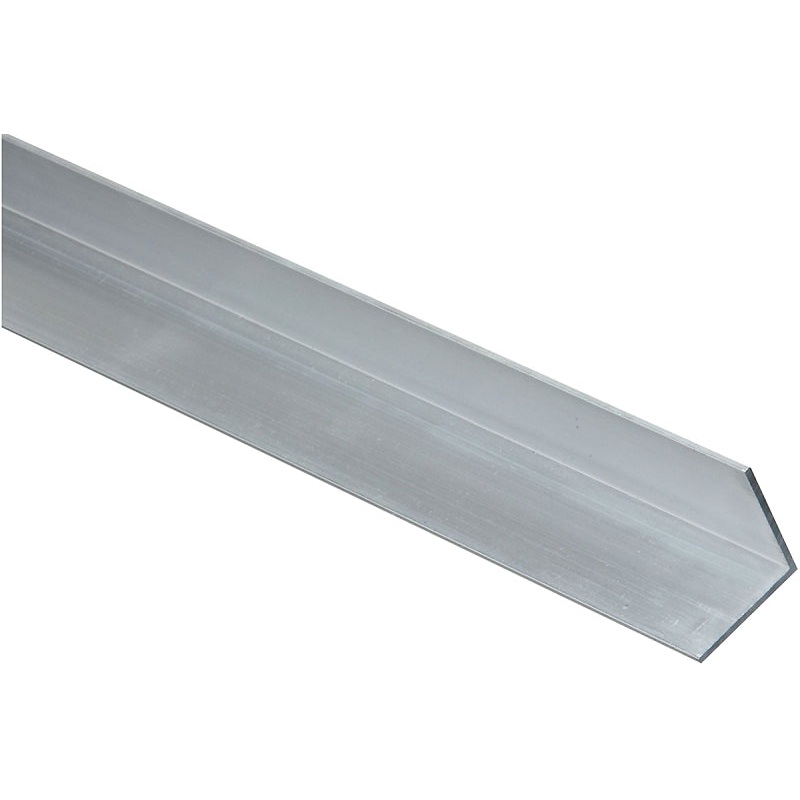National Hardware 4203BC Series N258-301 Angle Stock, 1 in L Leg, 96 in L, 1/16 in Thick, Aluminum, Mill