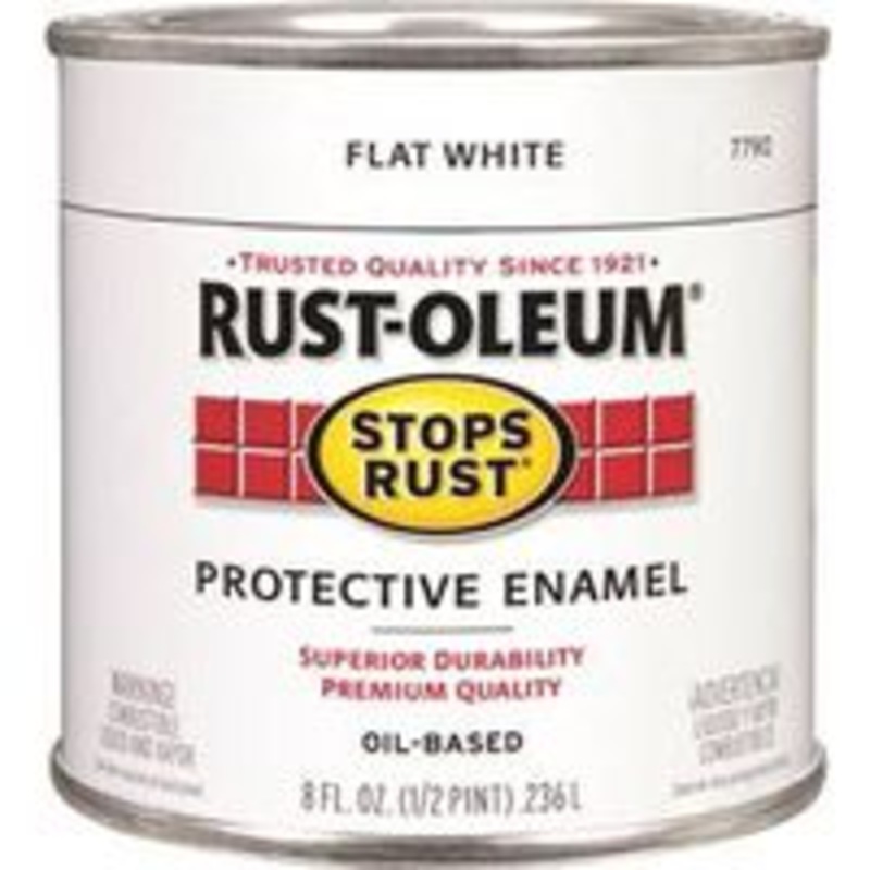 Paint Rust-Resistant Flat White 1 Quart