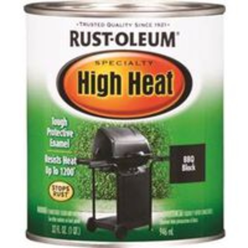 QT Black BBQ Brush-On Paint (2.8 lbs)