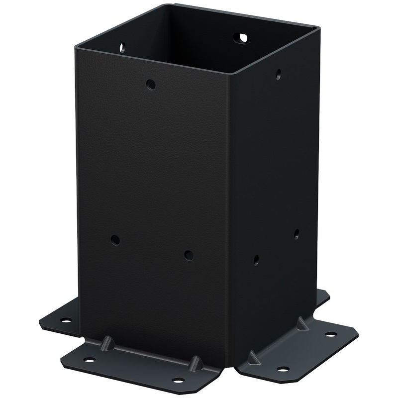 Simpson Strong-Tie SAGE-B44-KT2 – Sage System Post Bases for 4×4 Posts – Black (2-Pack)
