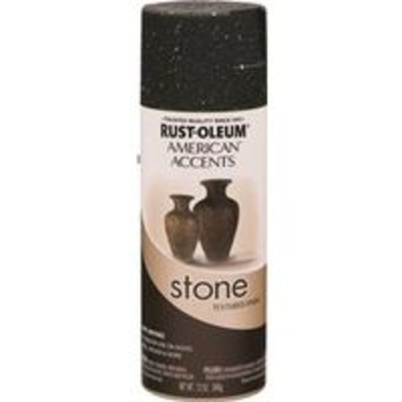 Paint Spray Textured Stone Black