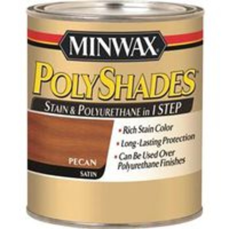 Stain Finish, Water-Dispersible, Satin, Pint