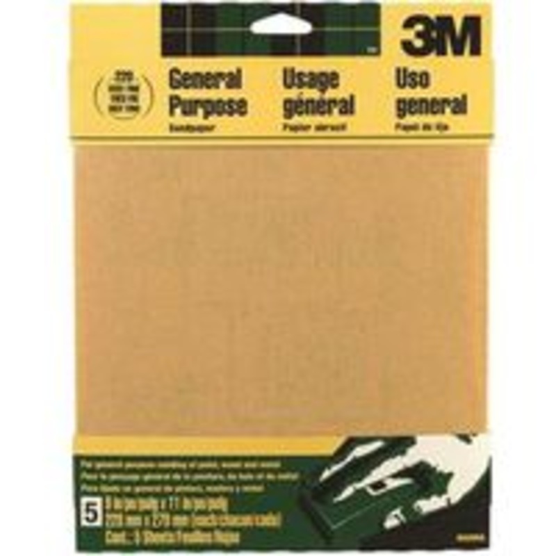 Aluminum Oxide Sandpaper, 9 x 11
