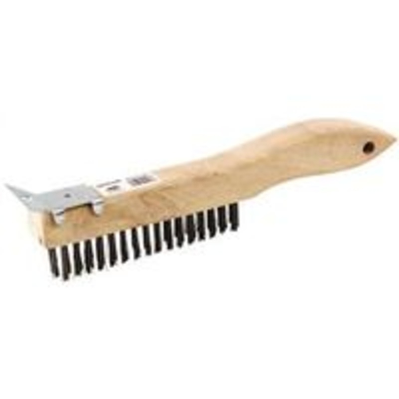 Wire Brush with Steel Handle