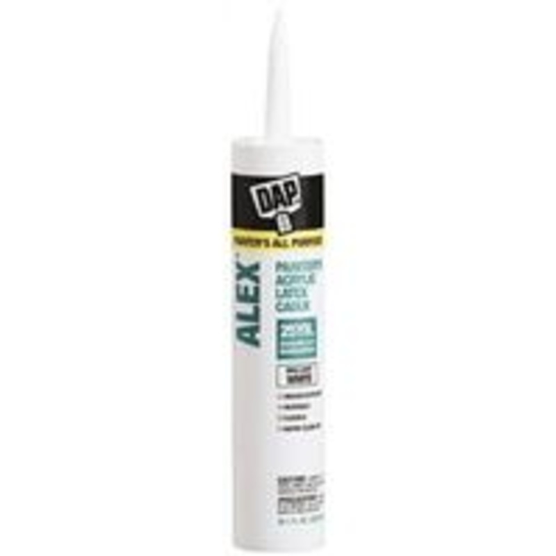 10.1 oz White Latex Caulk (0.63 lbs)