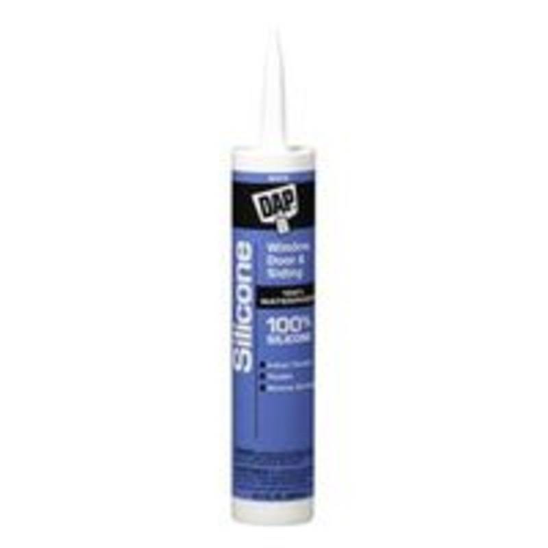 10.1 oz White Silicone Caulk for Paint