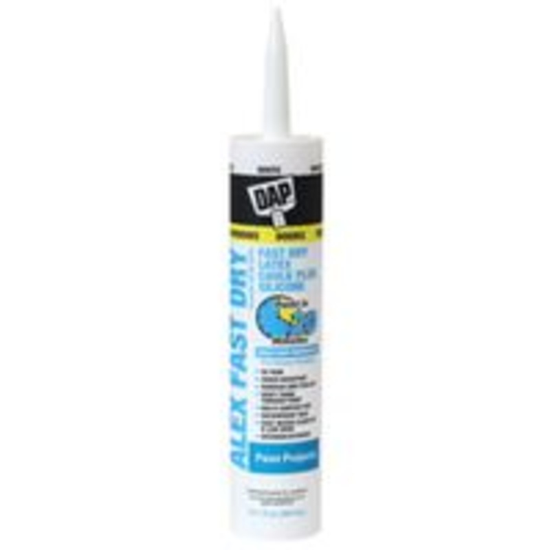 Acrylic Caulk with Silicone, White, 1 oz.