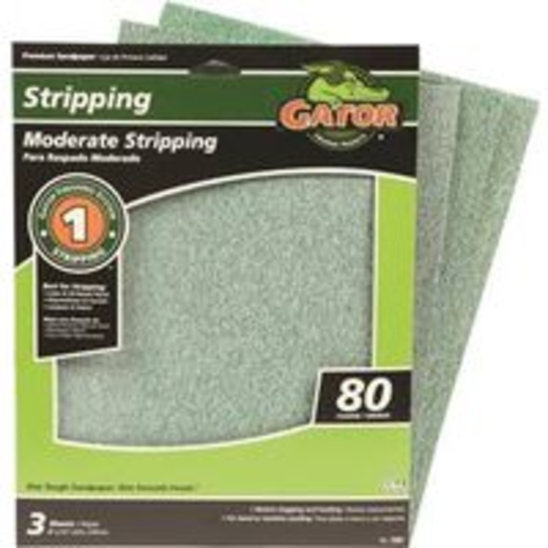 3-Pack 9 x 11 80-Grit Sanding Sheets