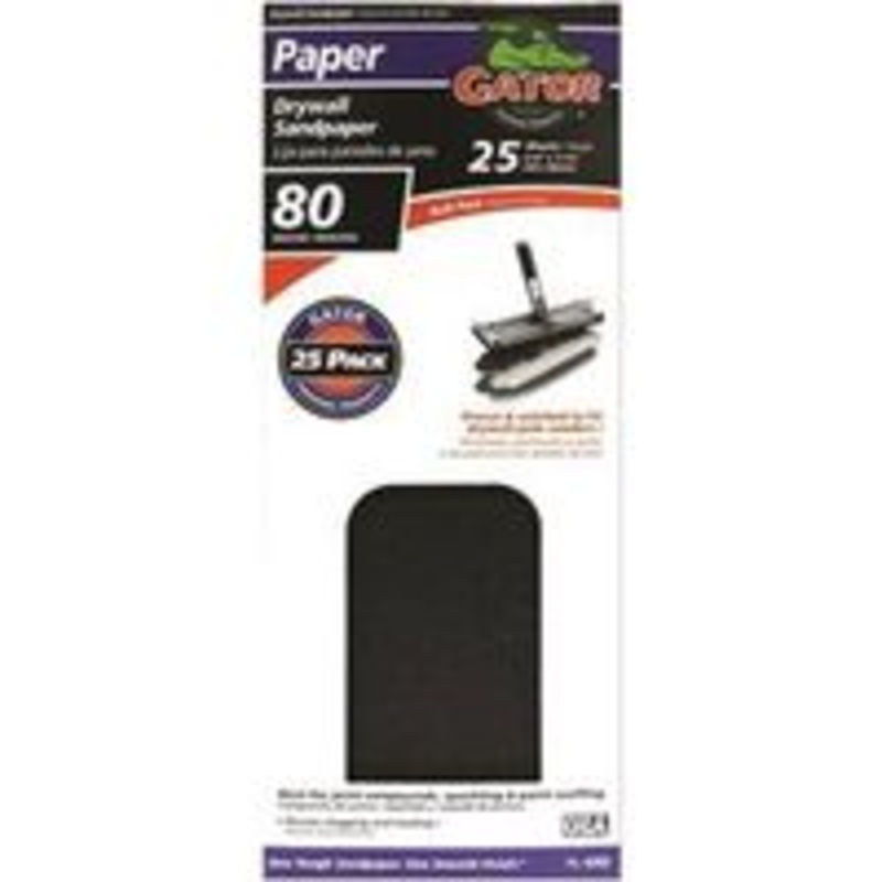 4-1/4 x 11-1/4 80 Grit Sanding Sheets for Paint