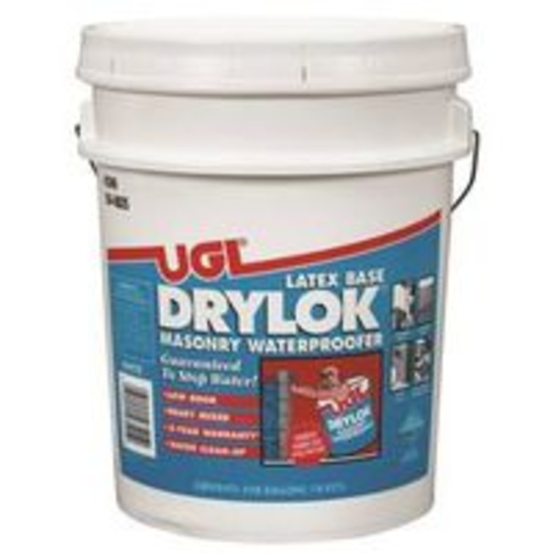 5 Gallon White Latex Waterproof Paint (67 lbs)