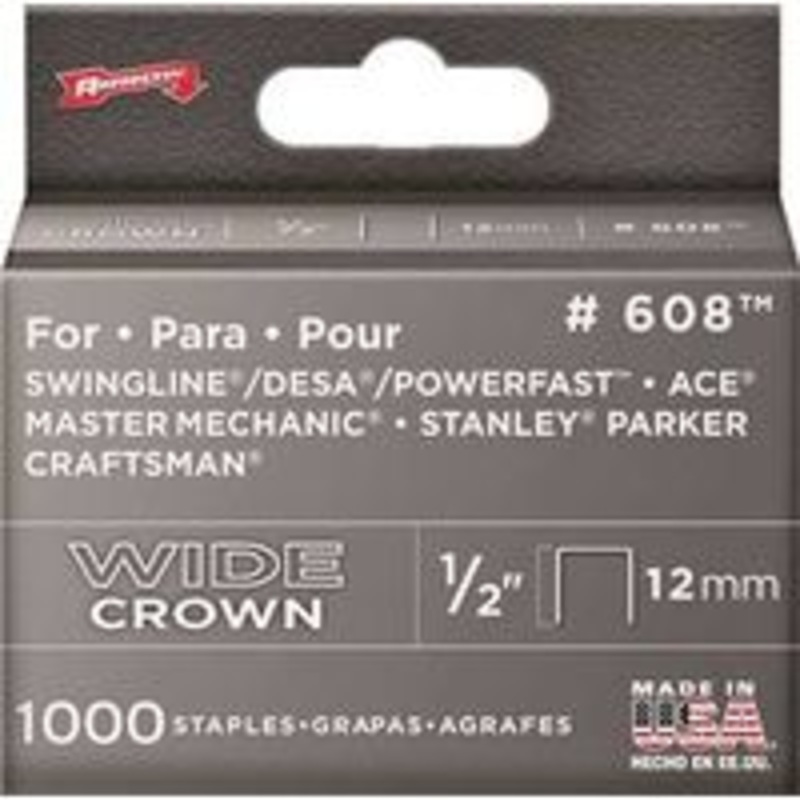 1000 Pack 1/2 Heavy-Duty Staples
