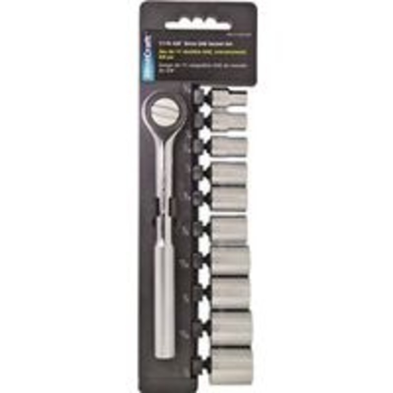 11-Piece 3/8 Drive Socket Set by Hand Mechanics