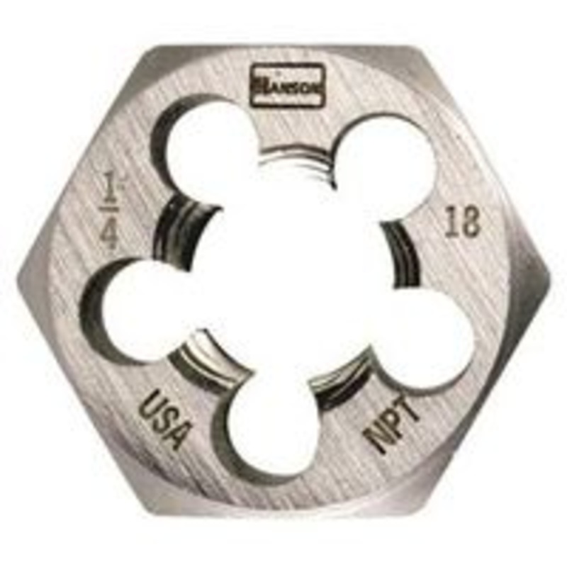 3/8 x 18 NPT Hex Die