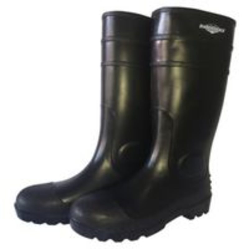 Boot Knee PVC Matte Black Size S