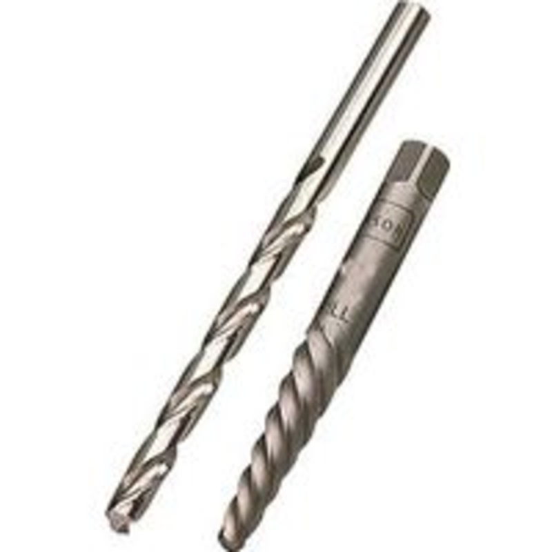 Extractor Screw and Drill Bit