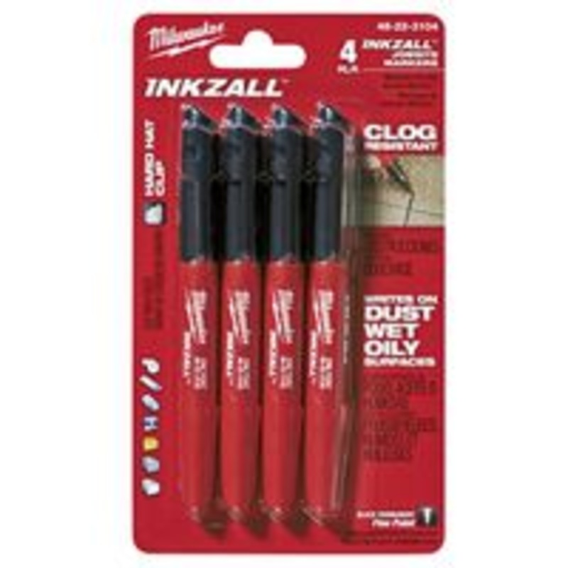 Fine Point Black Marker – 4 Pack
