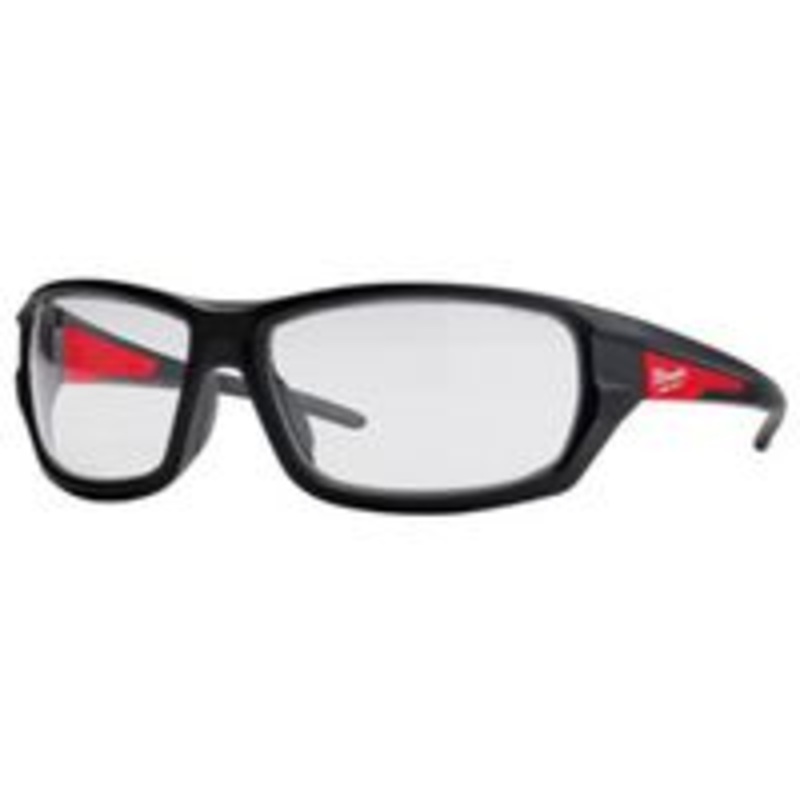 Safety Glasses, Red/Black Frame