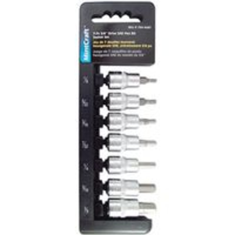 Socket Set, Hex, SAE, 3/8 Drive