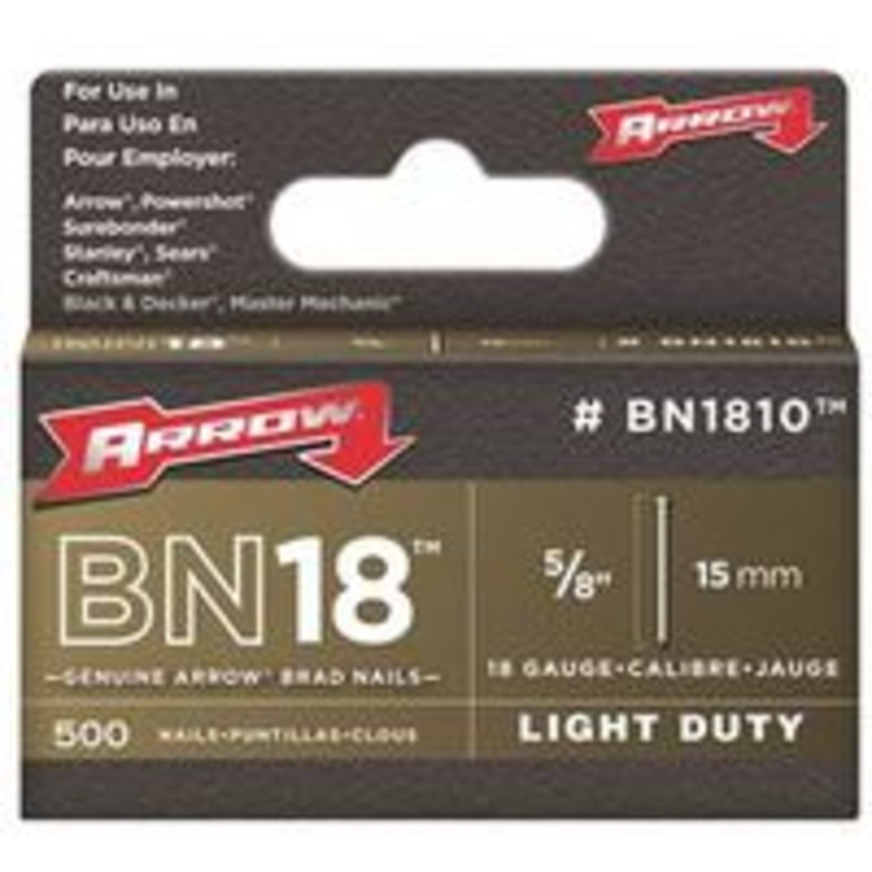 1000 Pack 5/8 Brown Brad Nails
