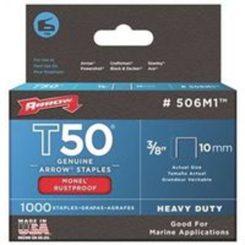 1000 Pack T50 3/8 Staples