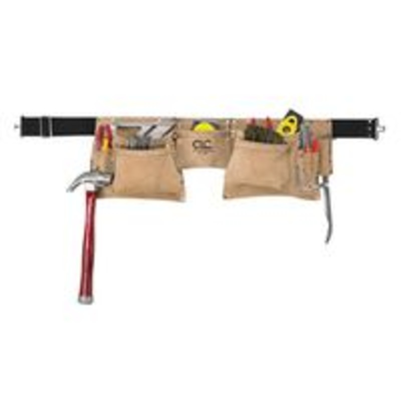 12-Pocket Suede Tool Apron