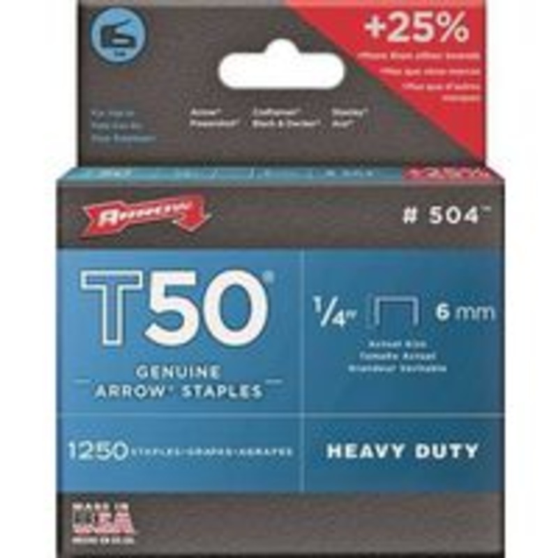 1250 Pack 1/4 Heavy-Duty Staples