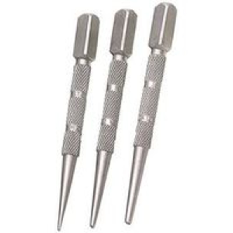 3-Piece Steel Nail Set for Ripping and Chiseling Tools