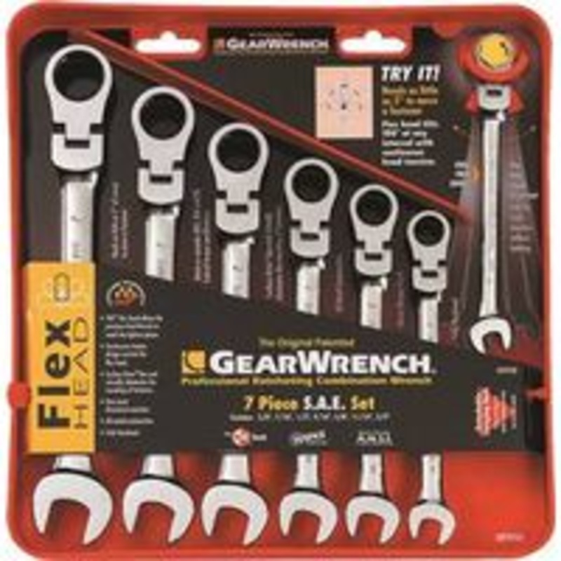 7-Piece SAE Wrench Combo Set