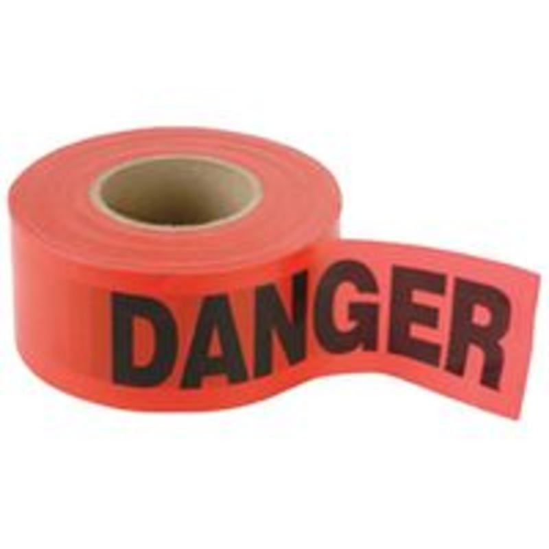 Danger Tape, 2 Mil, 3 in x 1000 ft