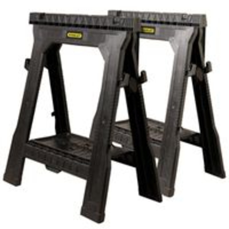 Folding 2-Piece Plastic Sawhorse