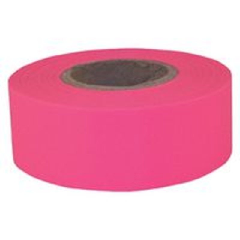 Pink Tape Flag, 5m (1-3/16)