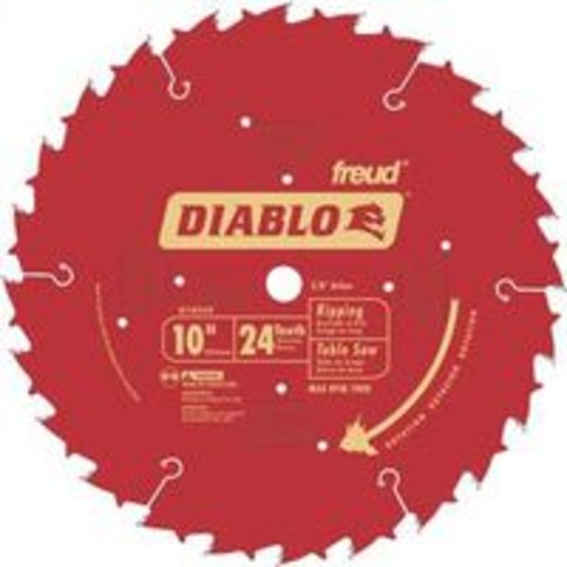 10-Inch Circular Saw Blade, 24 Teeth
