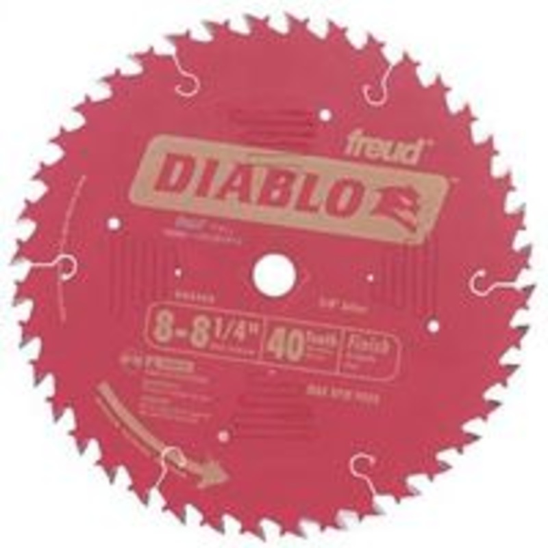 8-1/4 Circular Saw Blade, 40 Teeth