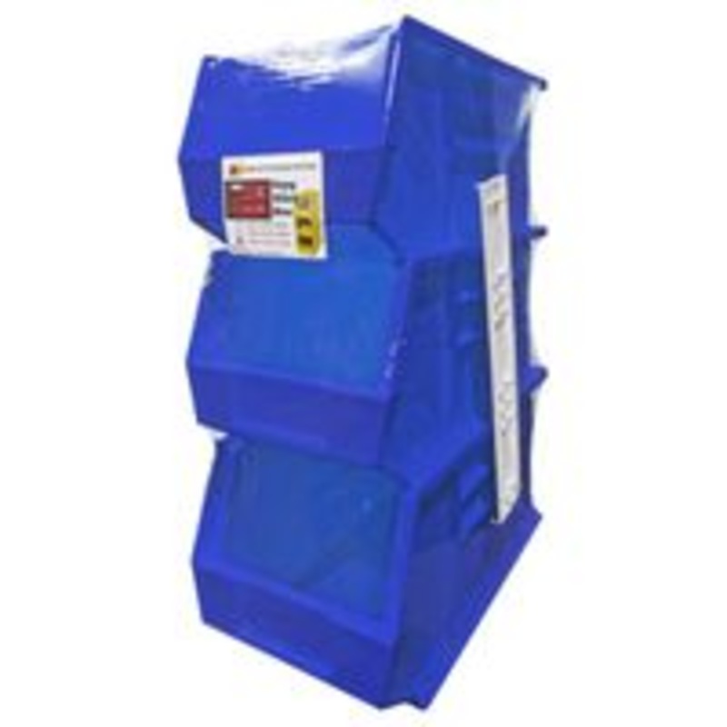 Blue Polymer Bin Storage
