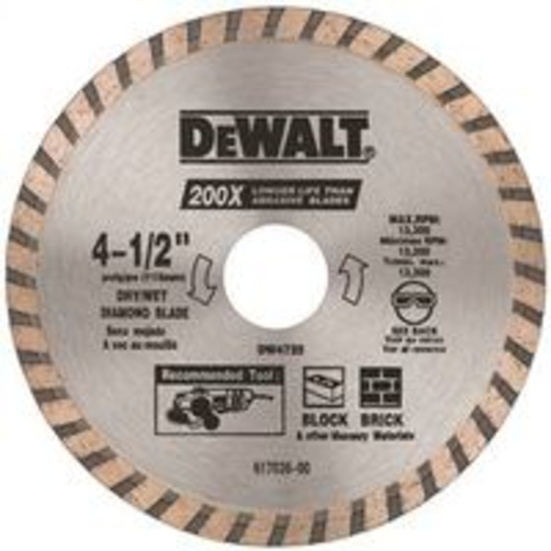 4-1/2 High Performance Masonry Blade
